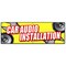 Signmission CAR AUDIO INSTALLATION BANNER SIGN stereo speakers repair amps auto B-72 Car Audio Installation - alternate 1